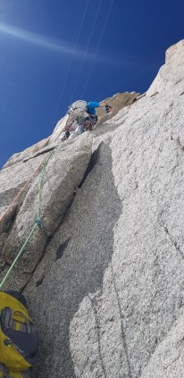 Got lost right off the ground on the first pitch! Made it on the right route though.