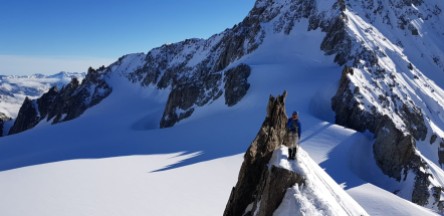 On the Aiguille Marbrees Traverse