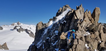 On the Aiguille Marbrees Traverse